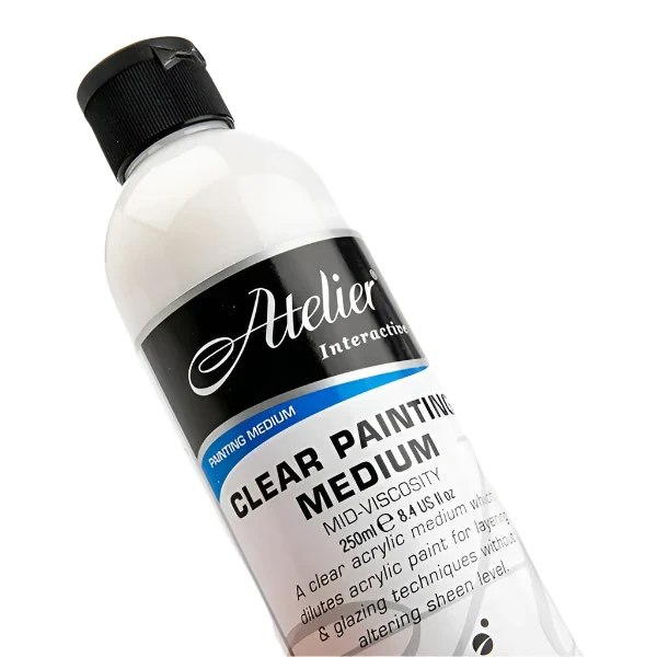 Atelier Clear Painting Medium 250ml - Image 2