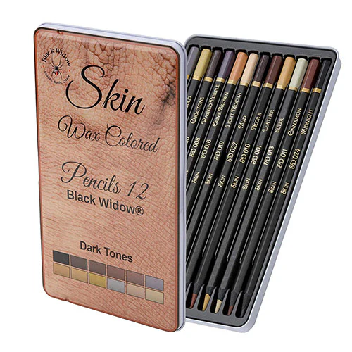 Black Widow Skin Tone Pencil Sets of 12