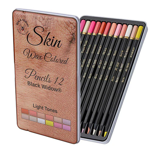 Black Widow Skin Tone Pencil Sets of 12 - Image 2