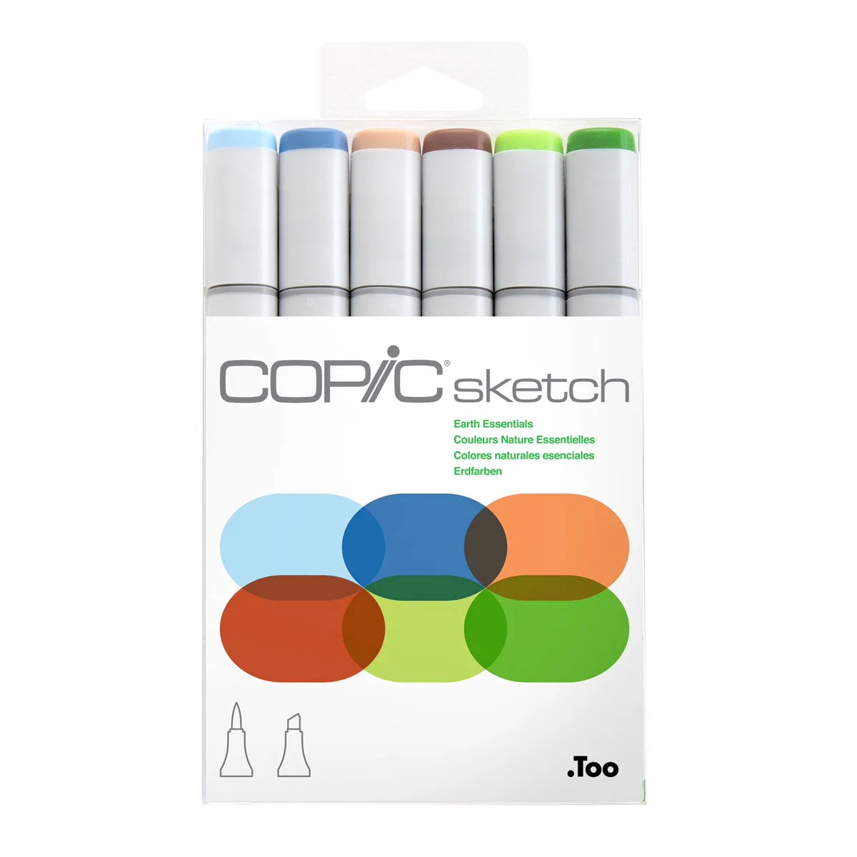 Copic Sketch Marker Set 6 (Earth Essentials)