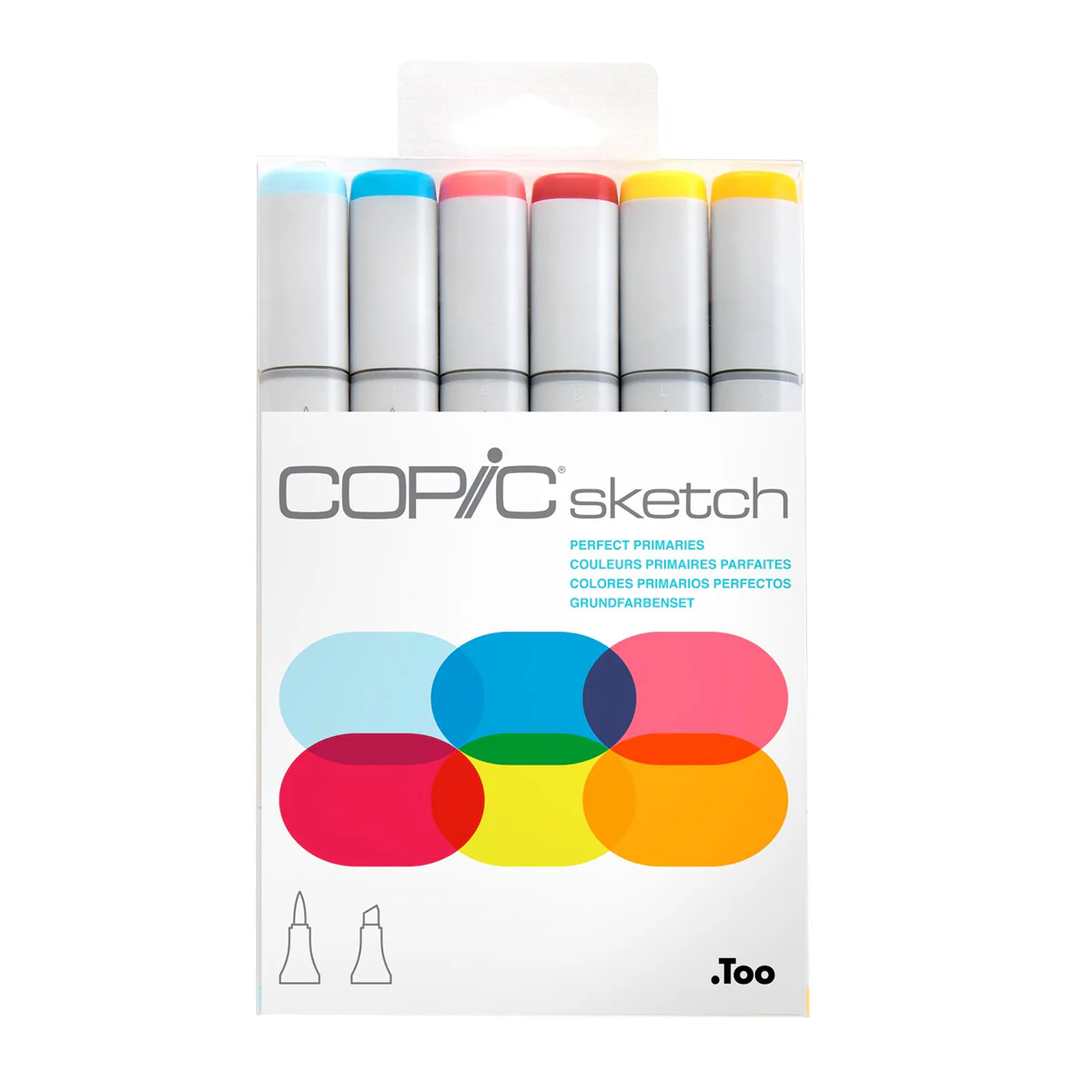 Copic Sketch Marker Set 6 (Perfect Primaries)