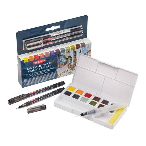 Derwent Line and Wash Paint Pan Set - Image 2