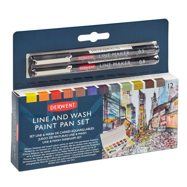 Derwent Line and Wash Paint Pan Set - Image 5