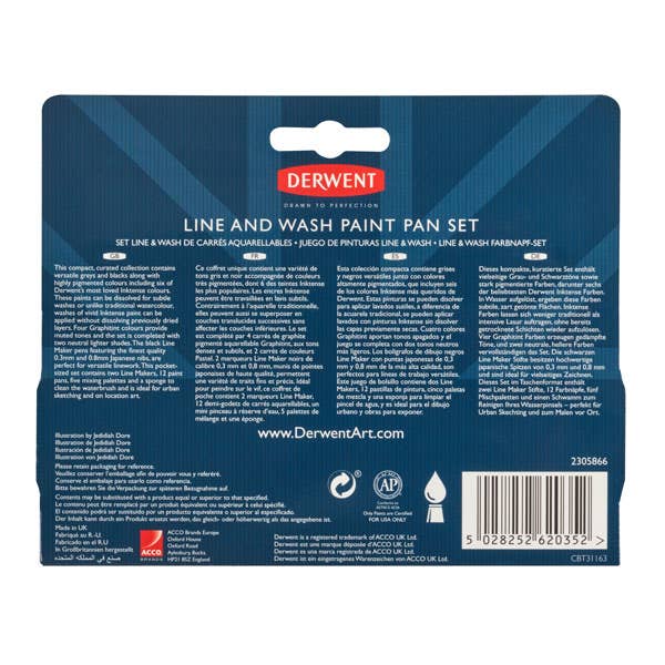 Derwent Line and Wash Paint Pan Set - Image 6
