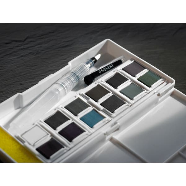 Derwent Tinted Charcoal Paint Pan Set - Image 5