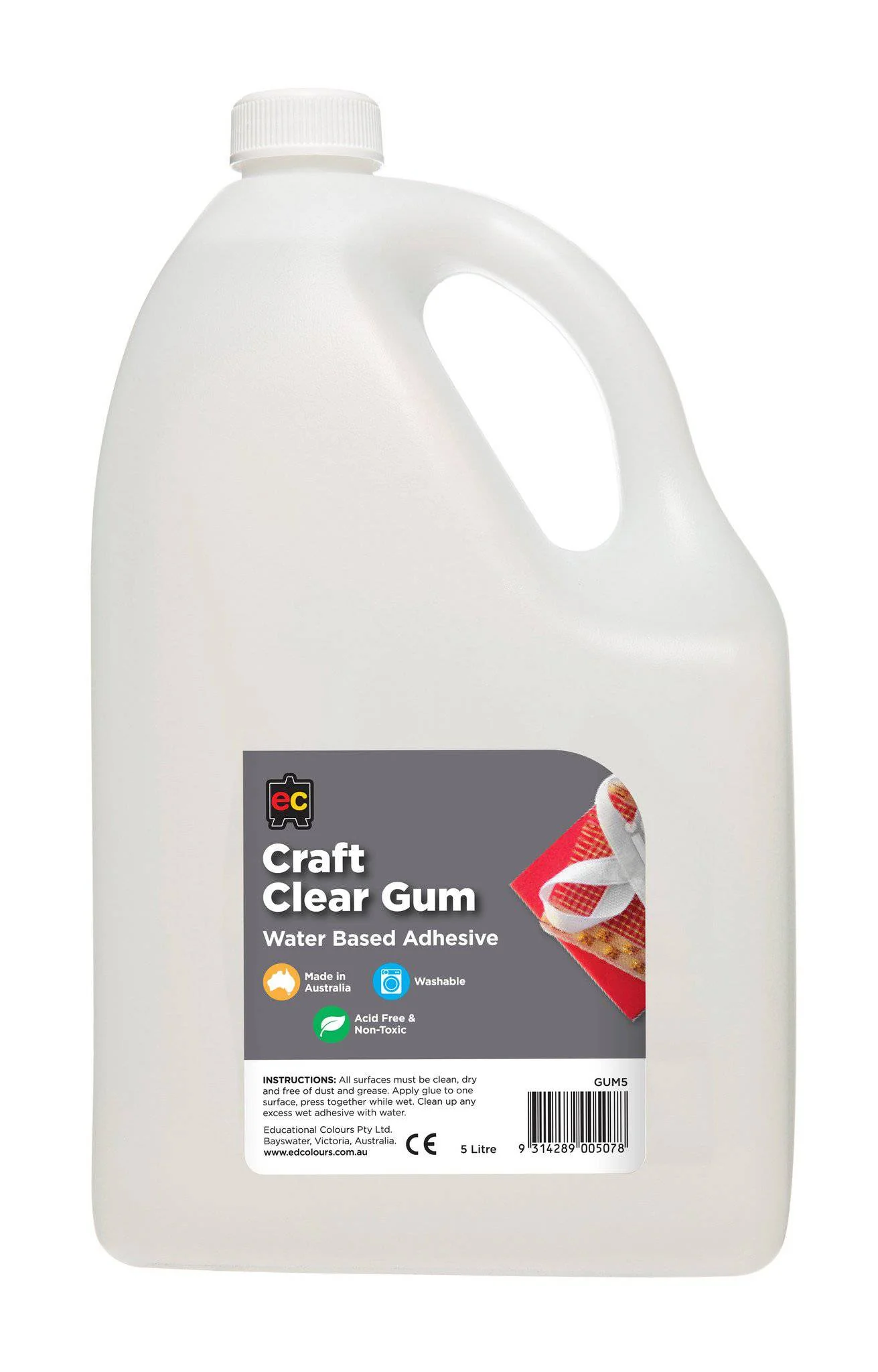 Educational Colours Craft Clear Gum - Image 3