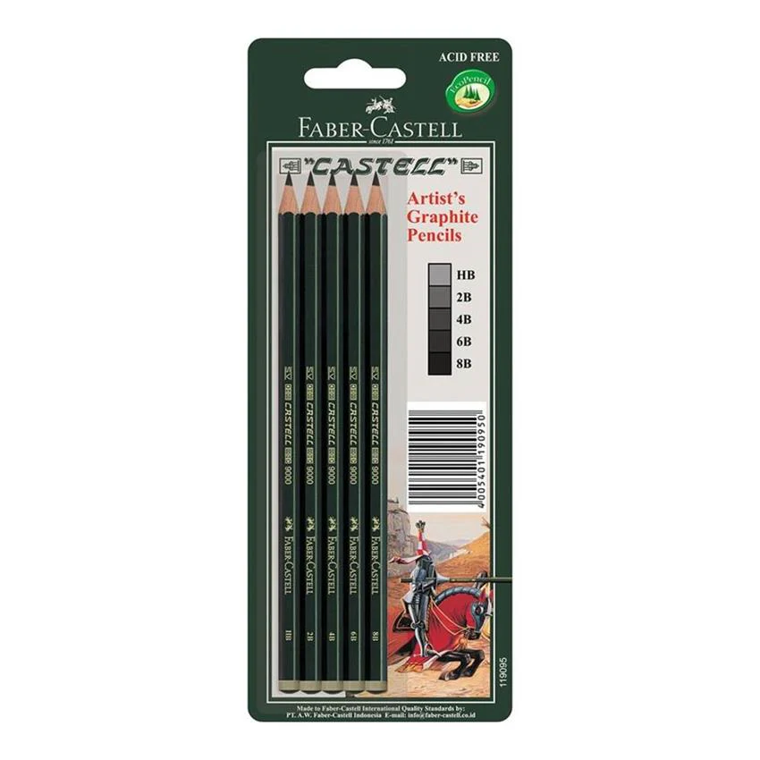 Faber-Castell 9000 Graphite Sketch Pencil Set
