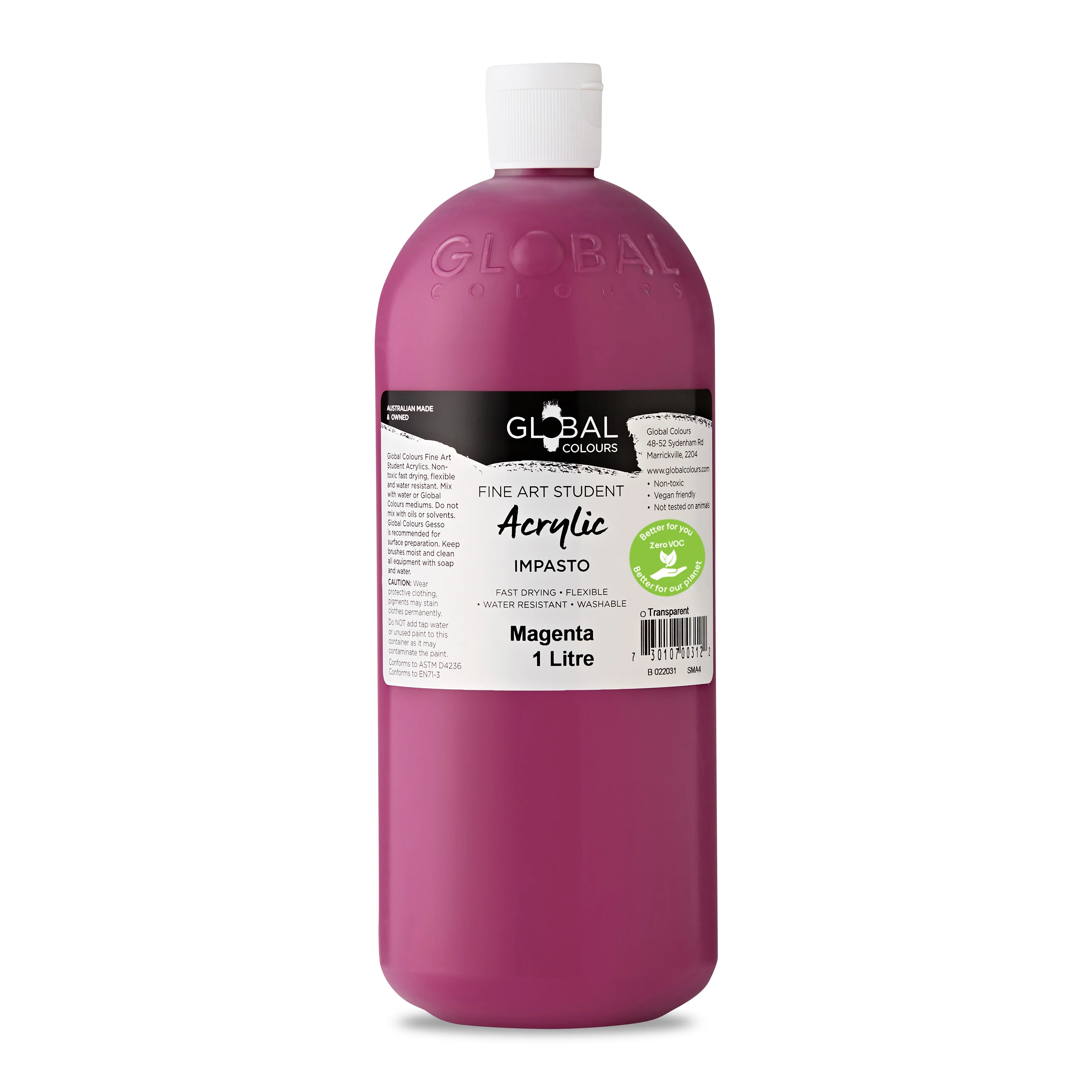 Global Student Eco-Friendly Acrylic Paint 1L