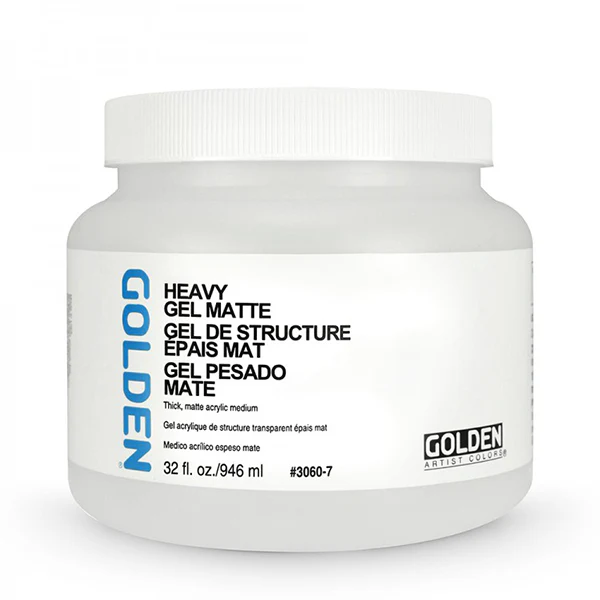 Golden Heavy Gel Medium (Matte) - Image 3