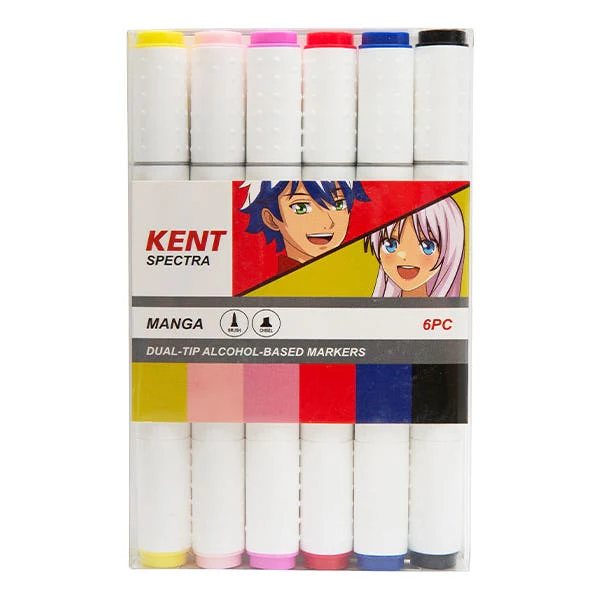 Kent Spectra Graphic Design Marker Set 6 (Manga)