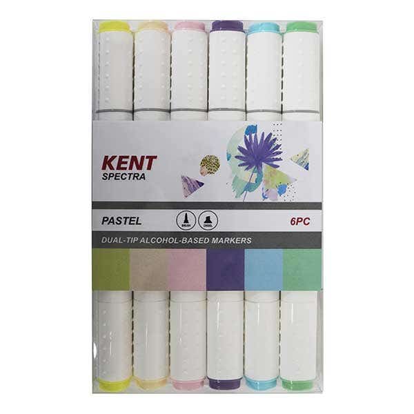 Kent Spectra Graphic Design Marker Set 6 (Pastels)