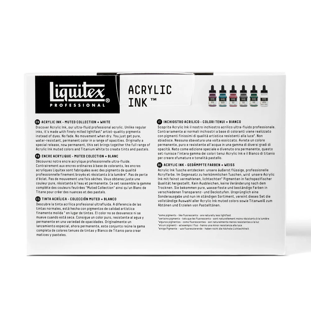 Liquitex Professional Acrylic Inks Muted Collection Set - Image 5