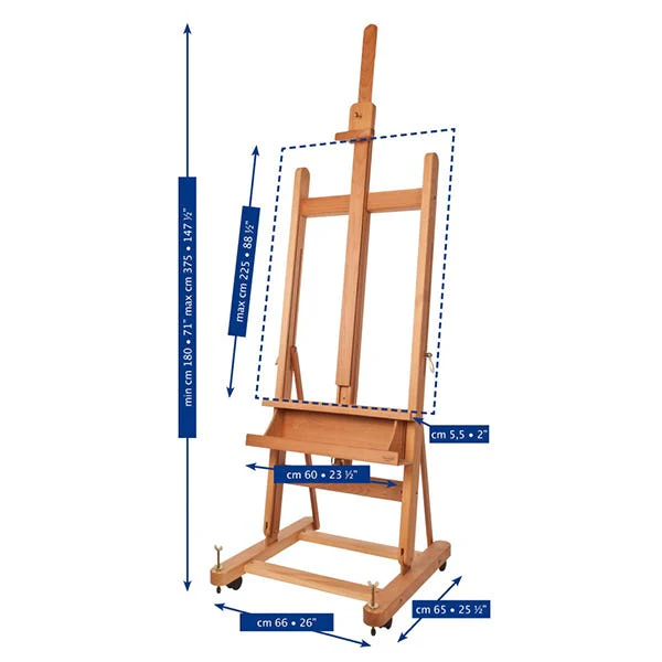 Mabef M06 Deluxe Artist Studio Easel - Image 2