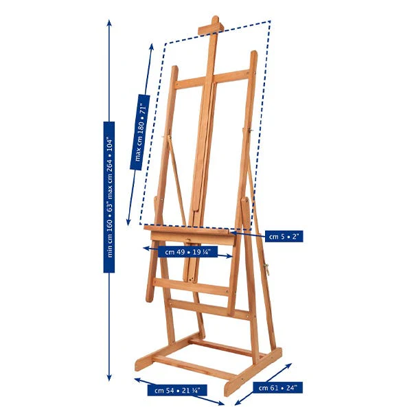 Mabef M08 Convertible Studio Easel - Image 2