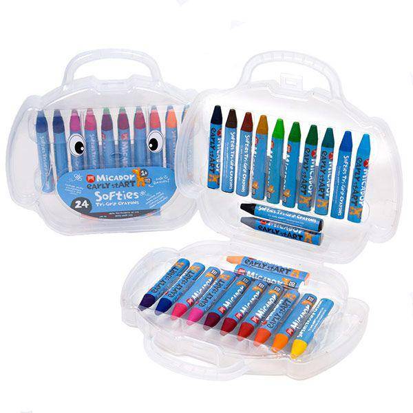 Micador Early Start Soft Triangle Crayons Pack 24