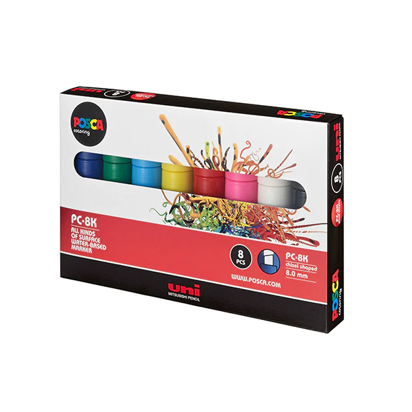 Posca Marker Broad (PC-8K) Set 8