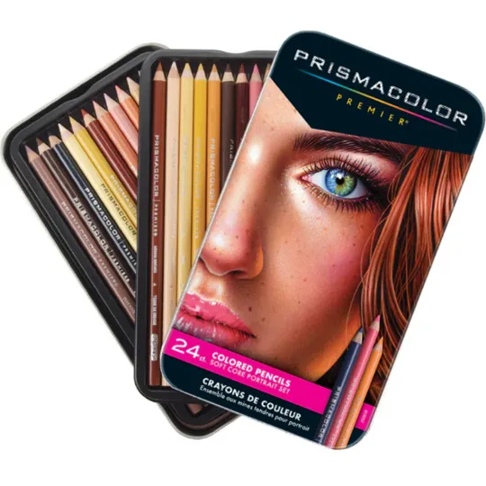 Prismacolor Premier Coloured Pencil Portait Set 24