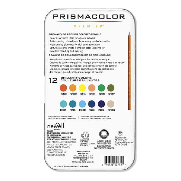 Prismacolor Premier Coloured Pencil Under the Sea Set 12 - Image 2