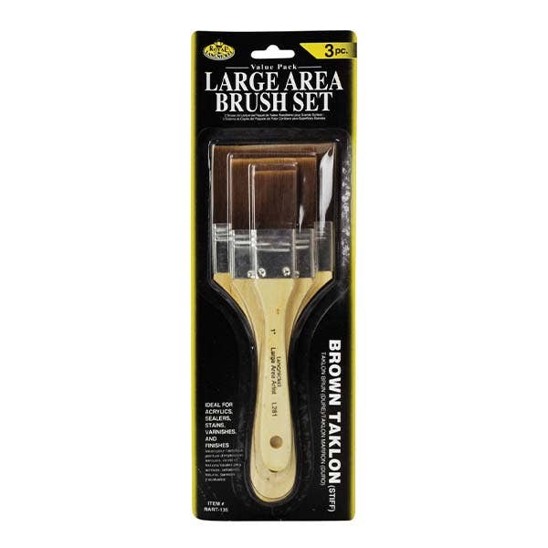 Royal Langnickel Large Area Brown Brush Set