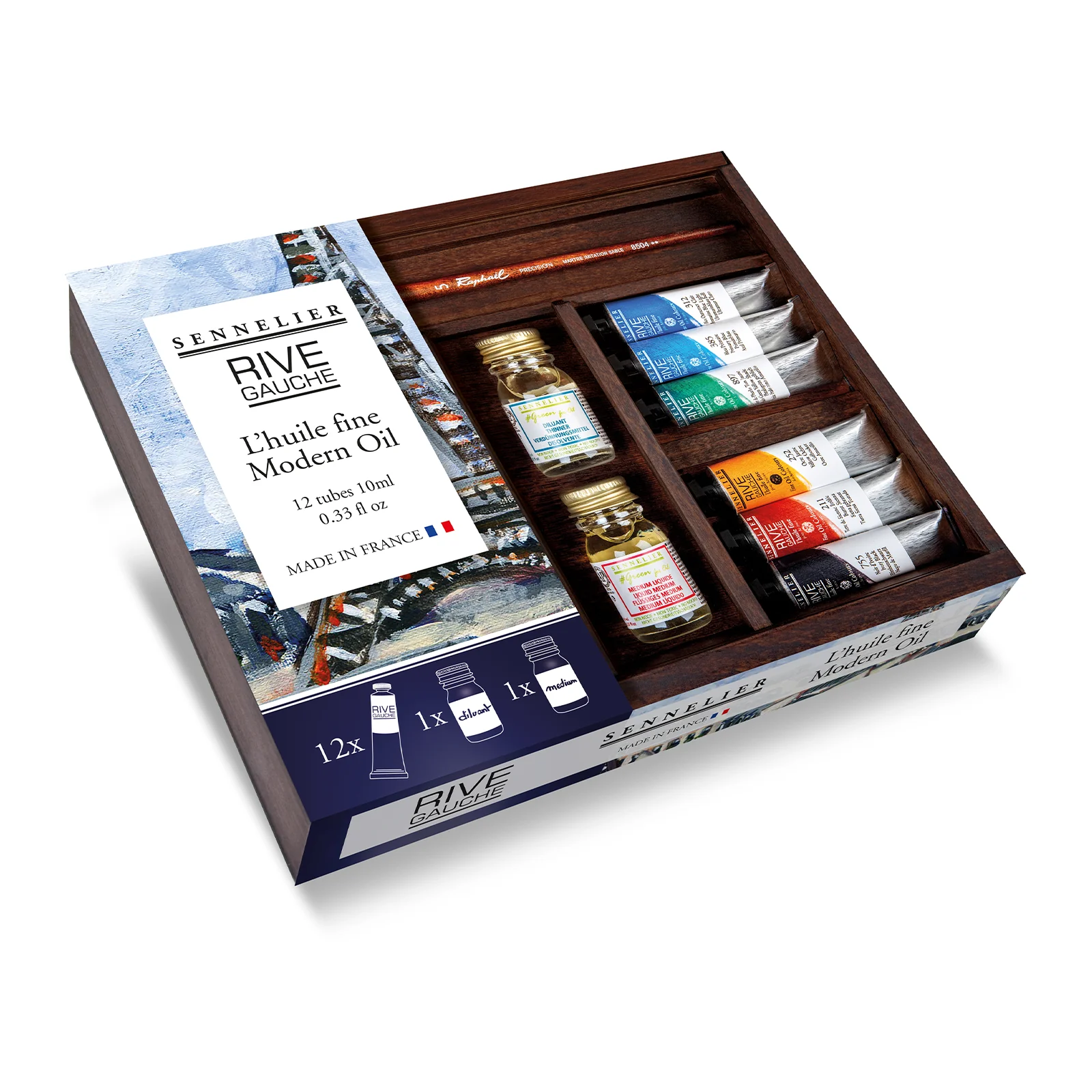 Sennelier Rive Gauche Oil Paint Wooden Box Set