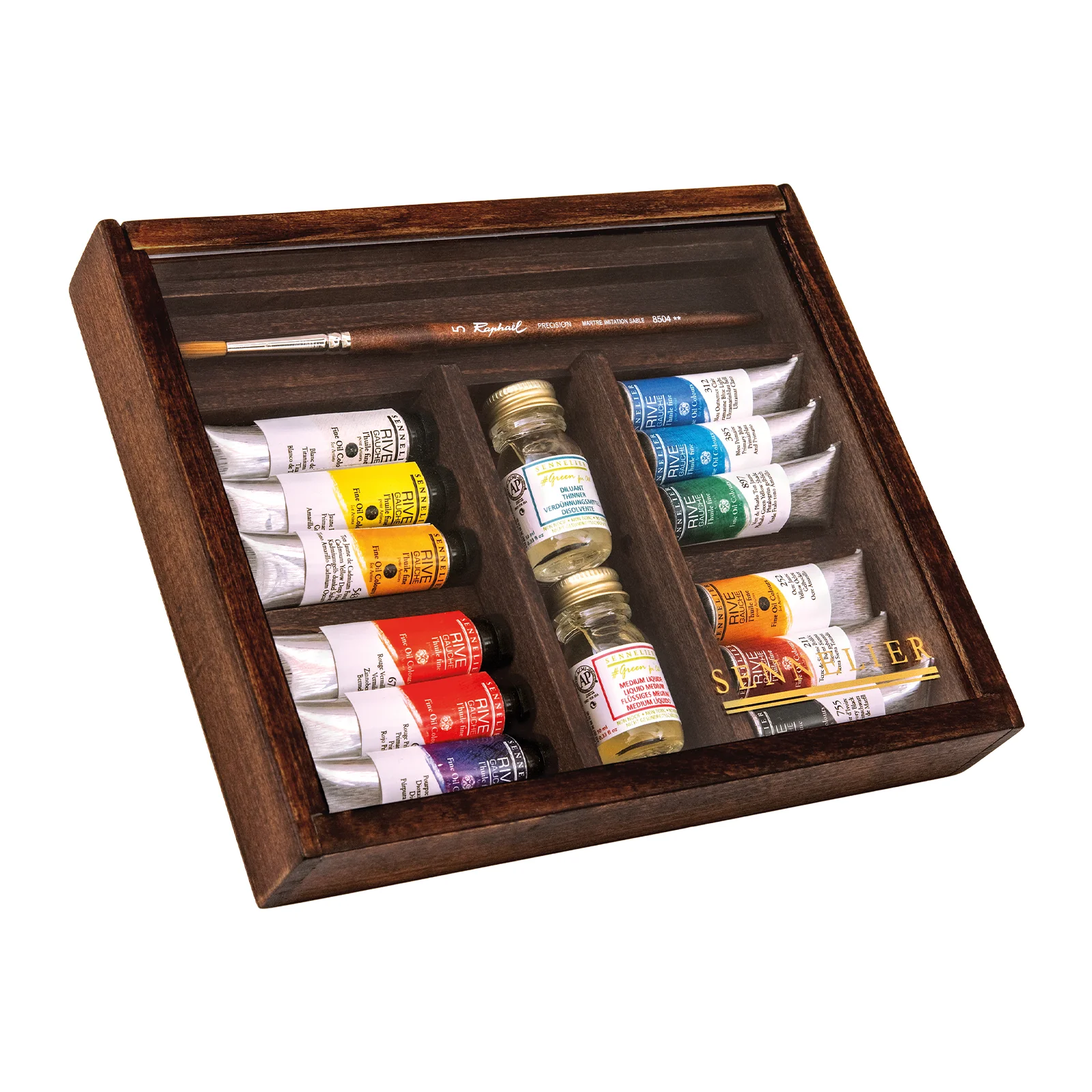 Sennelier Rive Gauche Oil Paint Wooden Box Set - Image 2