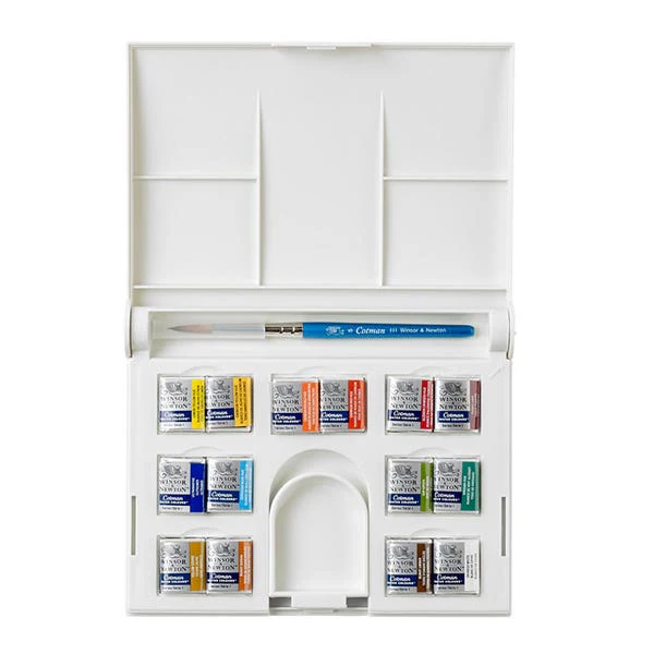 Winsor & Newton Cotman Watercolour Half Pan Compact Set - Image 3