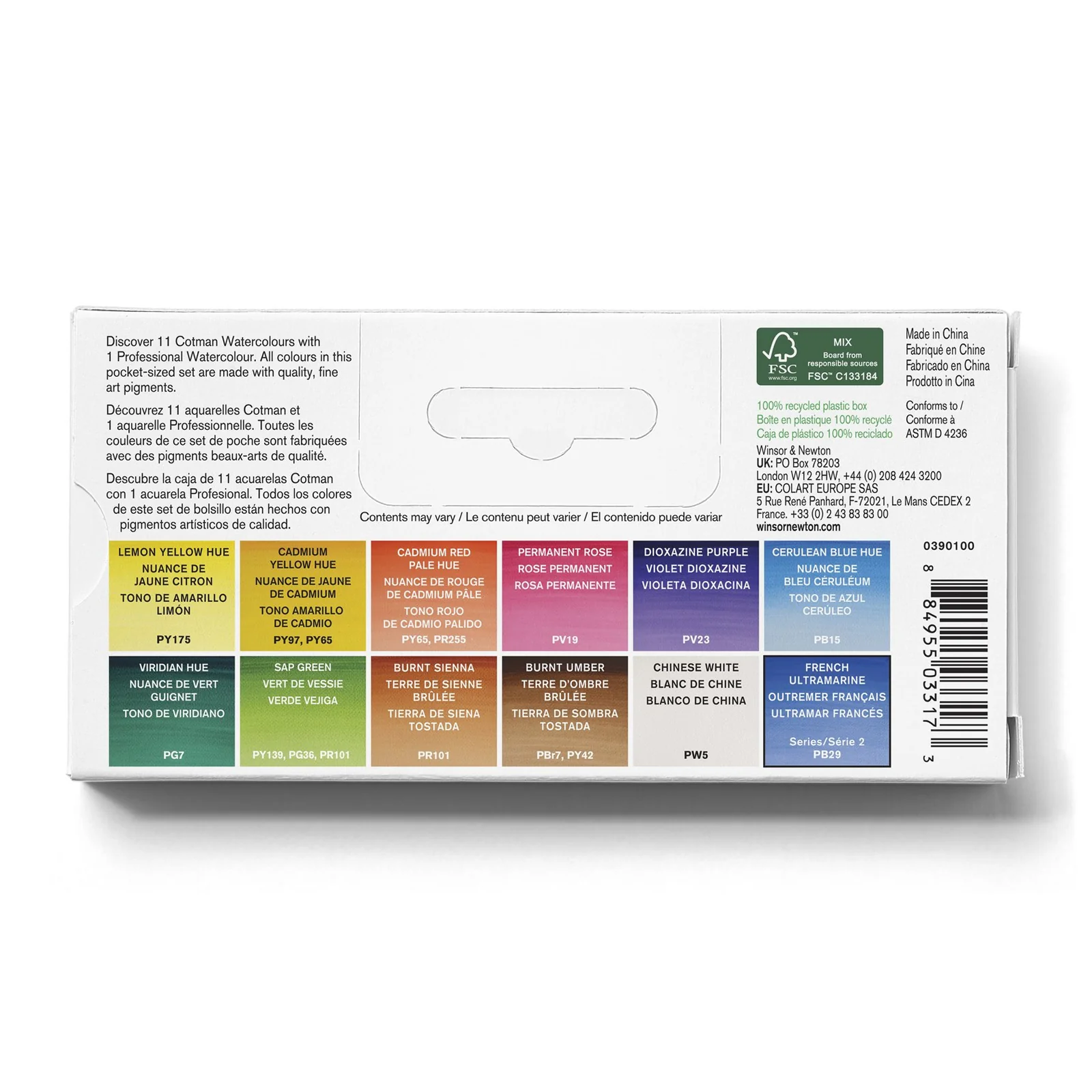 Winsor & Newton Cotman Watercolour Sketchers Pocket Set - Image 3