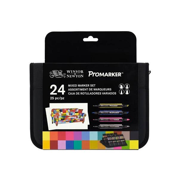 Winsor & Newton Mixed Marker Set of 24