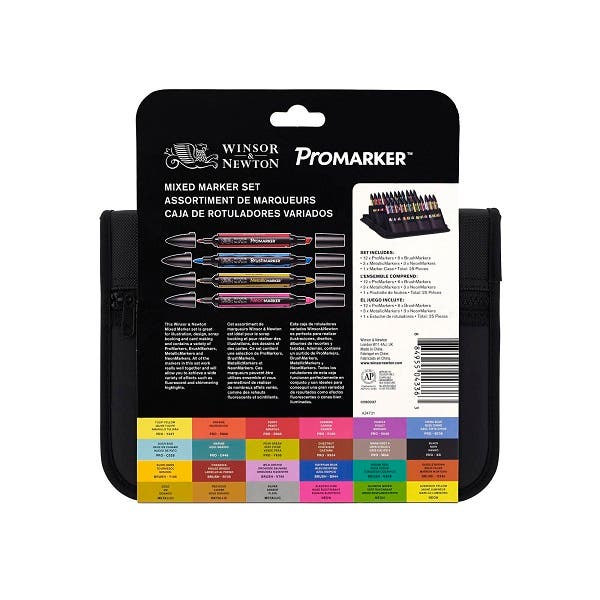 Winsor & Newton Mixed Marker Set of 24 - Image 2