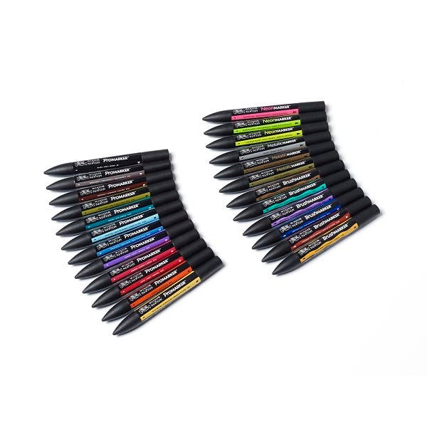 Winsor & Newton Mixed Marker Set of 24 - Image 3