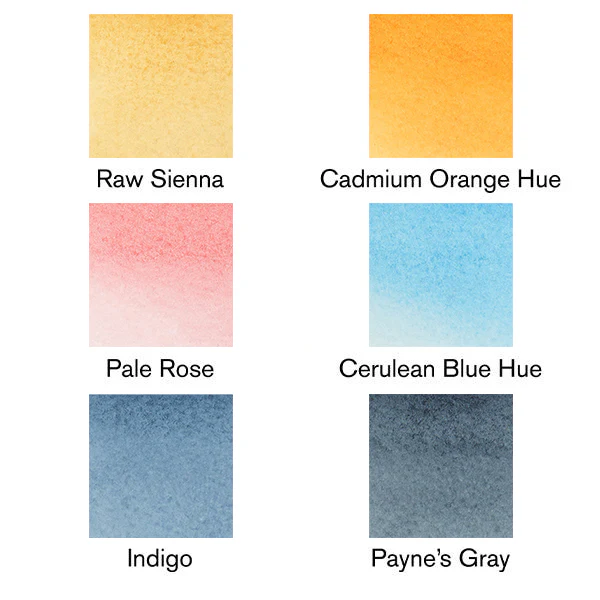Winsor & Newton Promarker Watercolour Set 6 (Sky Tones) - Image 4