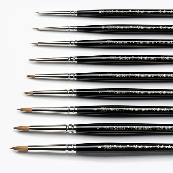 Winsor & Newton Series 7 Miniature Kolinsky Sable Brushes - Image 3