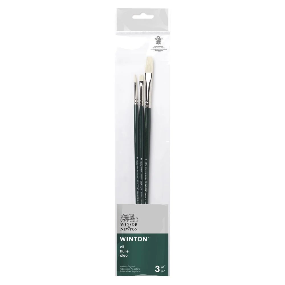 Winsor & Newton Winton Hog Brush Set 3