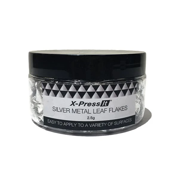 X-Press It Silver Metal Leaf Flakes - Image 2
