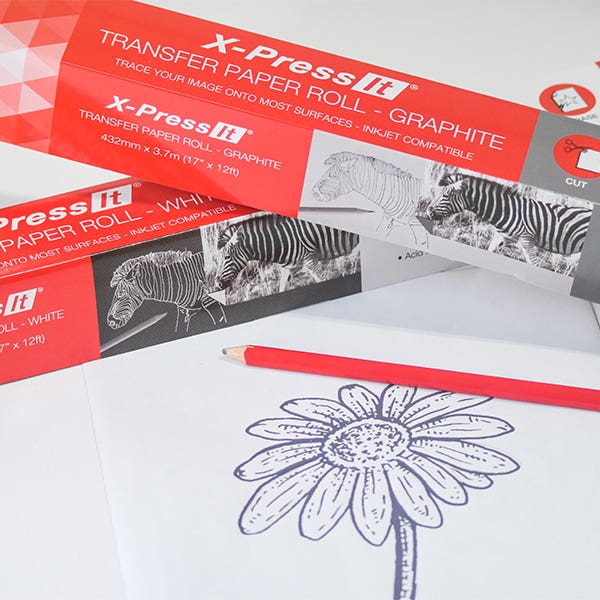 X-Press It Transfer Paper Roll White (43cm x 3.7m) - Image 2